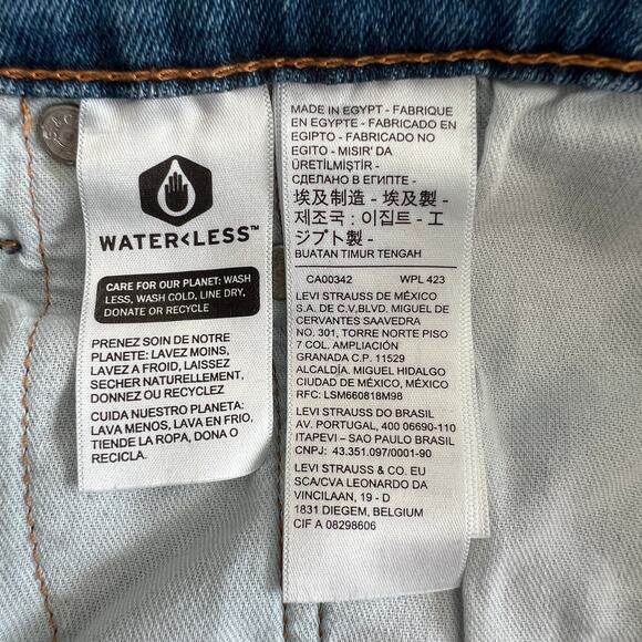 Levi's 511 Cotton Blend Mid Rise Denim Straight Jeans Men's Size 36 x 29 Blue - Picture 7 of 9